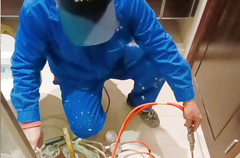 洗手间灌浆防水